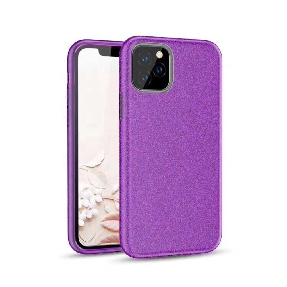 iPhone 11 Pro Max purple sparkle TPU case